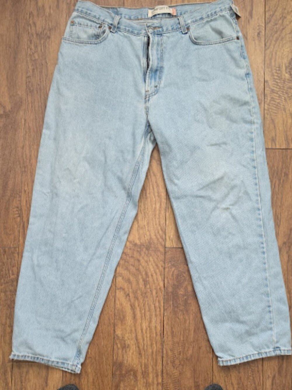 Levis 560 Comfort Fit Jeans 36x29 Baggy Light Wash
